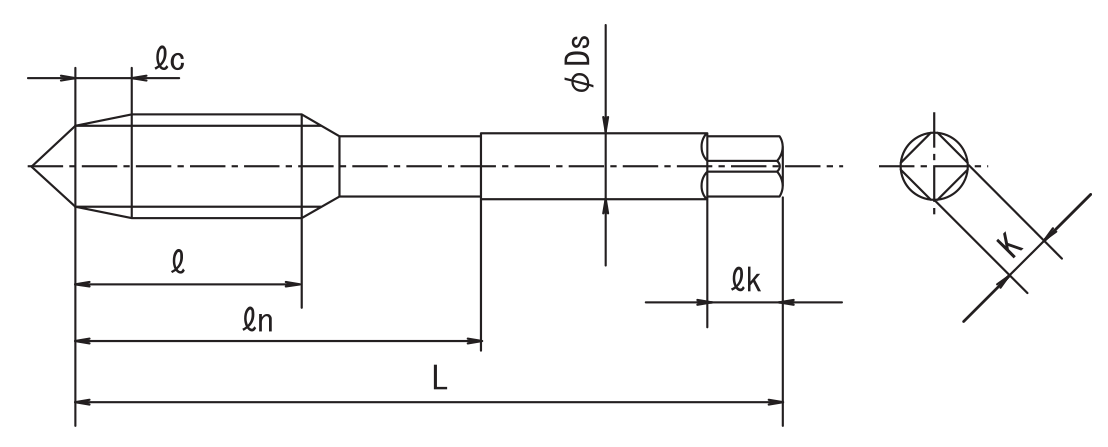 Fluteless Tap for Steels